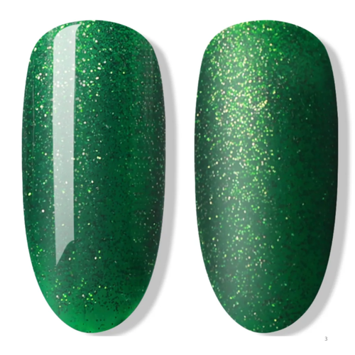 BLUESKY Esmalte gel 63902 Verde Navidad Glitter pequeños