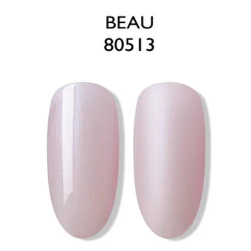 BLUESKY Esmalte Gel 80513 Rosado traslucido perlado (francesa)