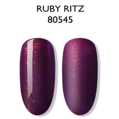 BLUESKY Esmalte Gel 80545 Burdeo Glitter rojo