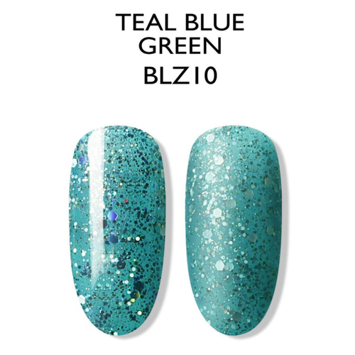 BLUESKY Esmalte Permanente BLZ10 Turquesa Glitter