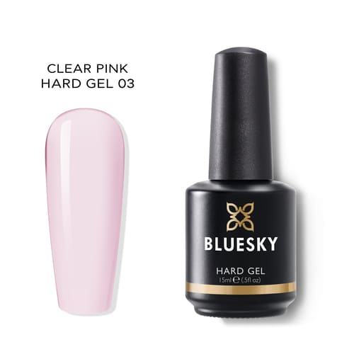 BLUESKY ESMALTE GEL HARD GEL - SOFT CLEAR PINK