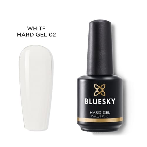 BLUESKY ESMALTE GEL HARD GEL - WHITE/BLANCO