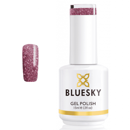 BLUESKY Esmalte Gel LT134 Glitter Palo rosa