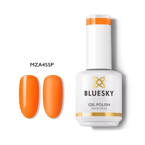 BLUESKY Esmalte Gel MZ455 Naranjo fuerte