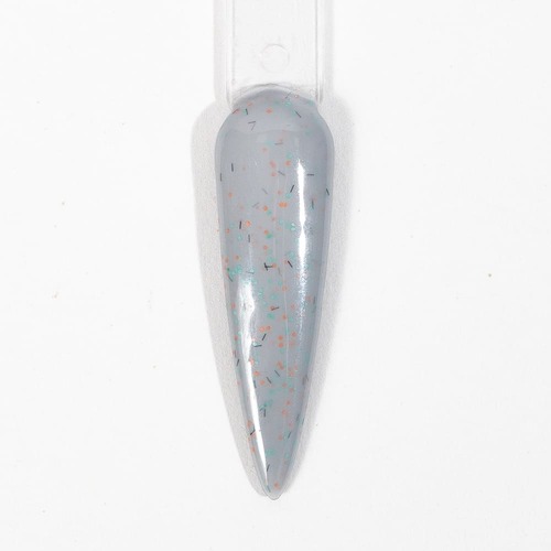 BLUESKY ESMALTE GEL MZA447 GRIS CON CHISPAS DE COLORES