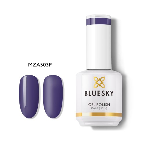 BLUESKY ESMALTE GEL MZA503 AZUL OSCURO