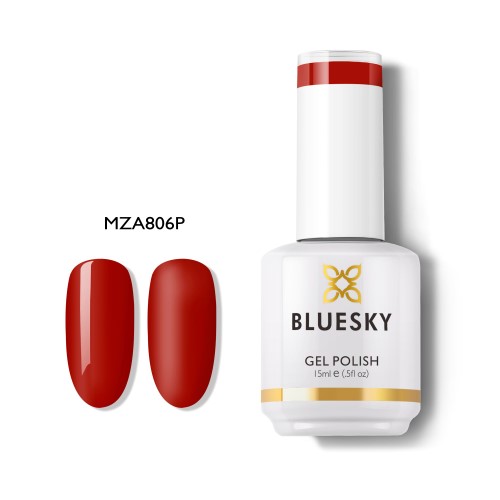 BLUESKY Esmalte Gel MZA806 Rojo intenso