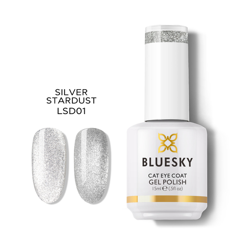 Bluesky Esmalte Gel Ojo de Gato - Silver Stardust