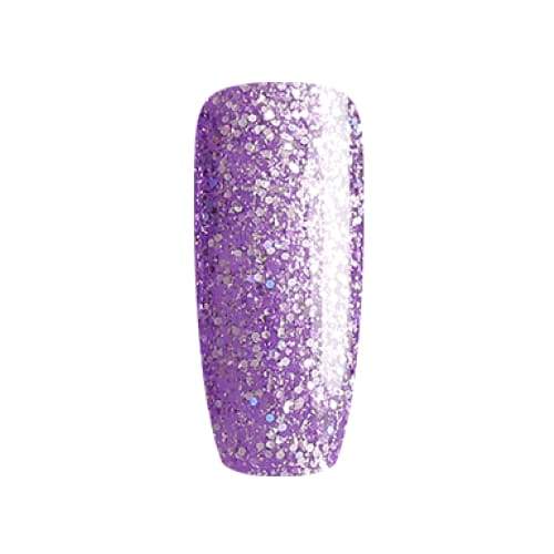 BLUESKY Esmalte Gel PLATINUM 15 MIX GLITTER MORADO SEMI HOLO