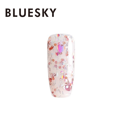 BLUESKY Esmalte Gel SP16 - Flakes y corazones