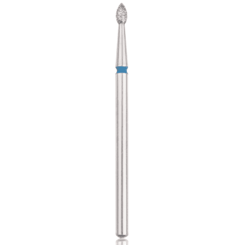 Fresa de diamante (flama) azul, L- 4,0 mm, Ø2,1 mm