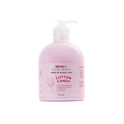 GO NAILS Crema de manos y pies 500ml - Cotton Candy