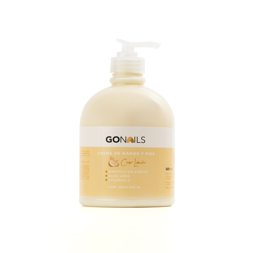 GO NAILS Crema de manos y pies 500ml - Limón Coco