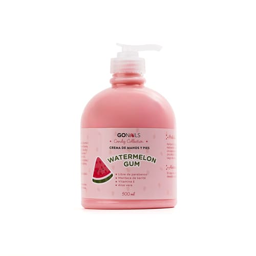 Go Nails Crema de manos y pies Watermelon Gum Sandia - 500 ml