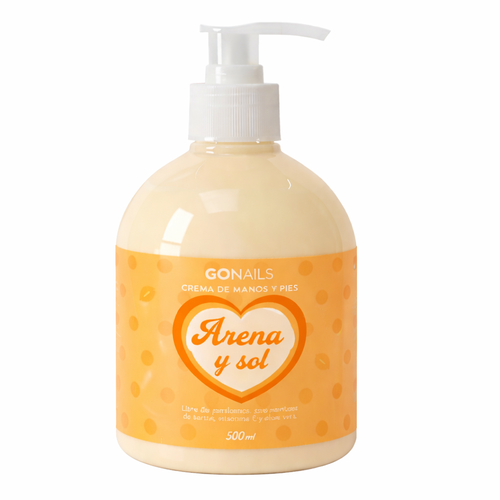 GO NAILS Crema de manos y pies Arena y Sol - 500 ml
