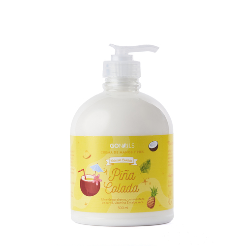 GO NAILS Crema de manos y pies Piña Colada- 500 ml