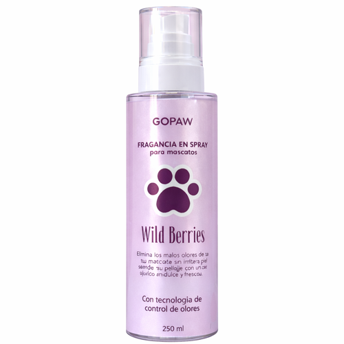 Go Nails Fragancia para Mascotas Elimina Olores - Wild Berries 250 ml