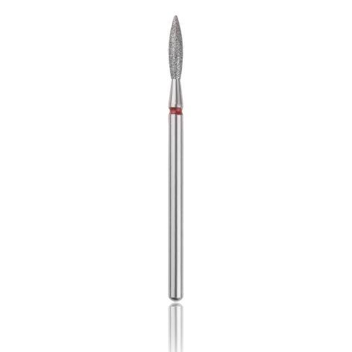HEAD Fresa de diamante (flama) Safe Rojo, L- 8,0 mm, Ø2,1 mm